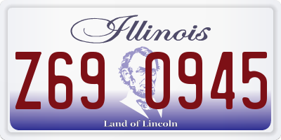 IL license plate Z690945