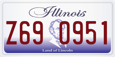 IL license plate Z690951