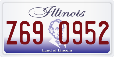 IL license plate Z690952