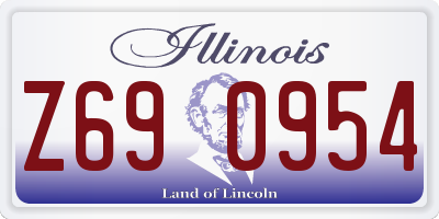 IL license plate Z690954