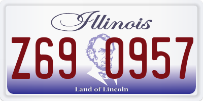 IL license plate Z690957
