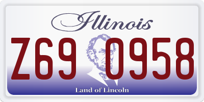 IL license plate Z690958