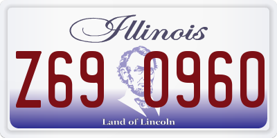 IL license plate Z690960