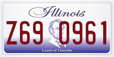 IL license plate Z690961