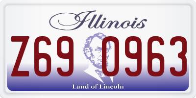 IL license plate Z690963