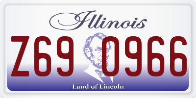 IL license plate Z690966