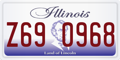 IL license plate Z690968