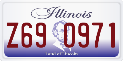 IL license plate Z690971