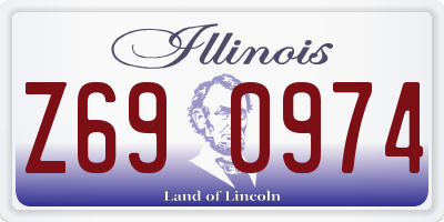 IL license plate Z690974