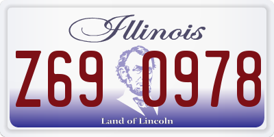 IL license plate Z690978