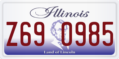 IL license plate Z690985