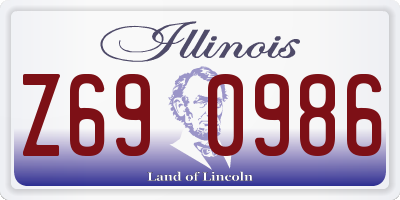 IL license plate Z690986