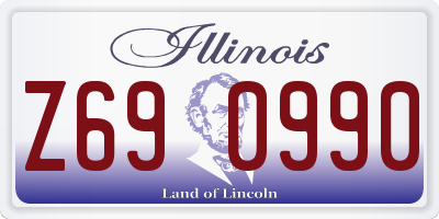 IL license plate Z690990