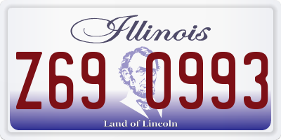 IL license plate Z690993