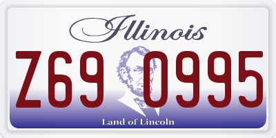IL license plate Z690995