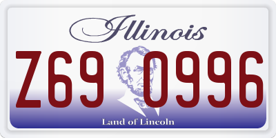 IL license plate Z690996