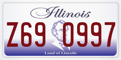 IL license plate Z690997