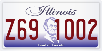 IL license plate Z691002