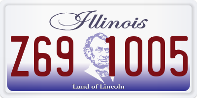 IL license plate Z691005