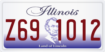 IL license plate Z691012