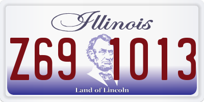 IL license plate Z691013