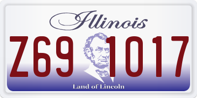 IL license plate Z691017