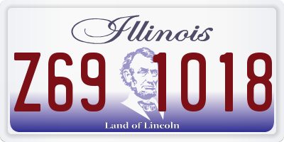 IL license plate Z691018