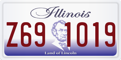 IL license plate Z691019