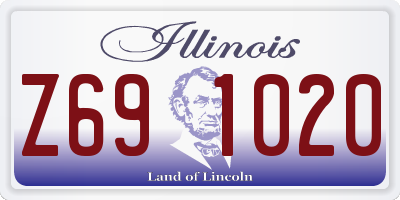 IL license plate Z691020