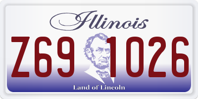 IL license plate Z691026