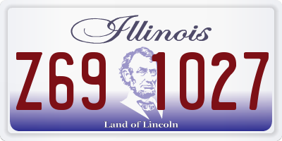 IL license plate Z691027