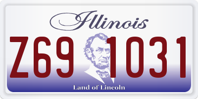 IL license plate Z691031