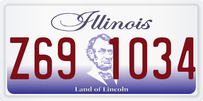 IL license plate Z691034