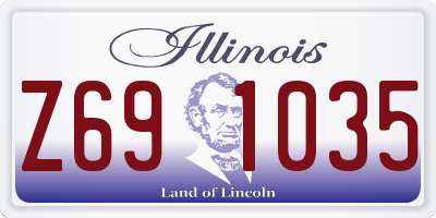 IL license plate Z691035