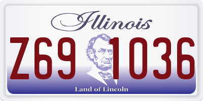 IL license plate Z691036