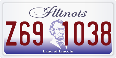 IL license plate Z691038