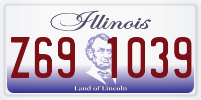 IL license plate Z691039