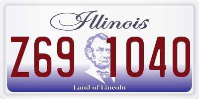 IL license plate Z691040