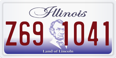 IL license plate Z691041