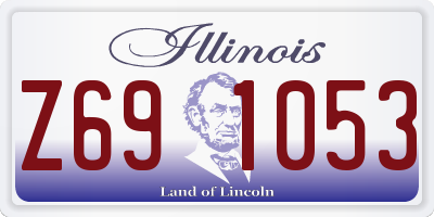 IL license plate Z691053