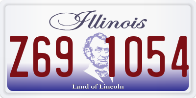 IL license plate Z691054
