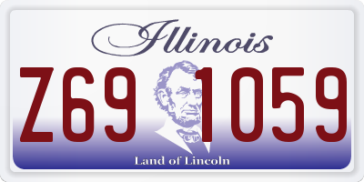 IL license plate Z691059