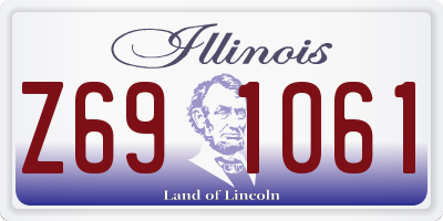 IL license plate Z691061