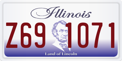IL license plate Z691071