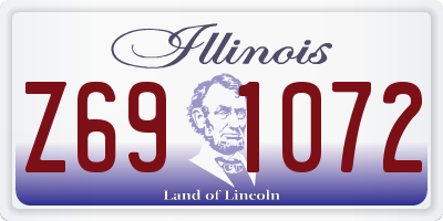 IL license plate Z691072