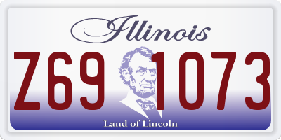 IL license plate Z691073