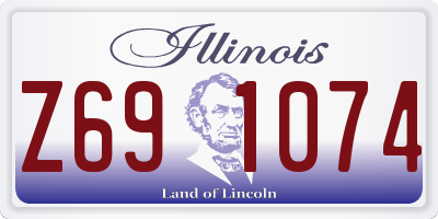 IL license plate Z691074