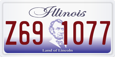 IL license plate Z691077