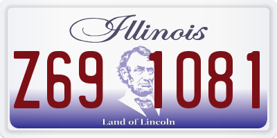 IL license plate Z691081