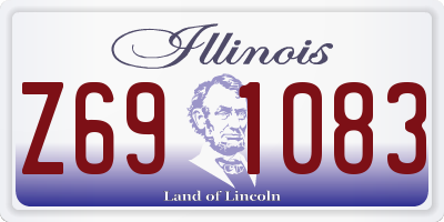 IL license plate Z691083
